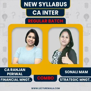 CFA Archana Khetan FM & Sonali Jain Mam SM Combo Regular Online Classes For CA Inter: Online Classes CFA Archana Khetan FM & Sonali Jain Mam SM Combo Regular Online Classes For CA Inter: Online Classes