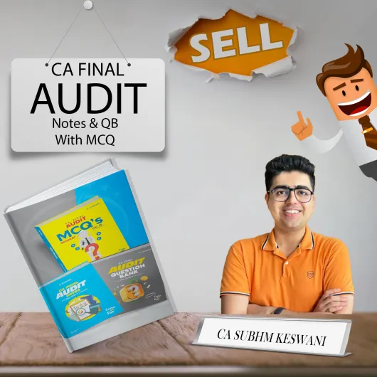 CA Final Audit Notes and Question Bank with MCQ Combo (New Scheme) By CA Shubham Keswani MAY 2025