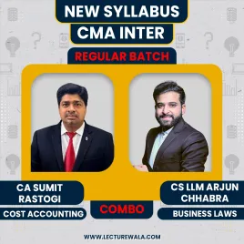 CA Sumit Rastogi COST &amp; CS LLM Arjun Chhabra Law Regular Combo Classes For CMA Inter Online Classes