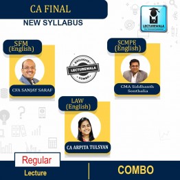CA Final Corporate Law & SFM & SCMPE(Basic English) New Syllabus Regular Course : Video Lecture + Study Material By CA Arpita Tulsyan & CFA Sanjay SARAF & CMA Siddhanth Sonthalia (For Nov 2022)