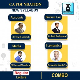 CA Foundation All Subject Combo Full Course : Video Lecture + Study Material By CA Amit Bachhawat,CA CS Avinash Sancheti,CA Navneet Mundhra,Arunabha Kundu May 2023