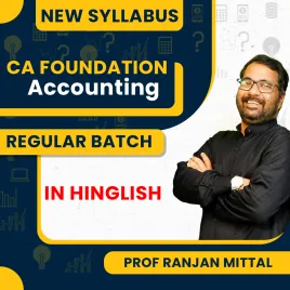 CA Foundation New Syllabus Accounting Regular Course By Prof. Ranjan Mittal: Pen Drive / Online classes. CA Foundation New Syllabus Accounting Regular Course By Prof. Ranjan Mittal: Pen Drive / Online classes.
