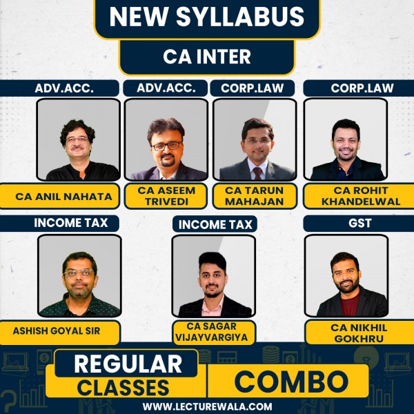 CA Inter New Syllabus Group - 1 All Subjects Regular Combo Classes By Nahata Academy : Pen Drive / Online Classes