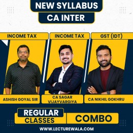 CA Inter New Syllabus Taxation Regular Classes CA Sagar Vijayvargiya, CA Ashish Goyal and CA Nikhil Gokhru : Pen Drive / Online Classes