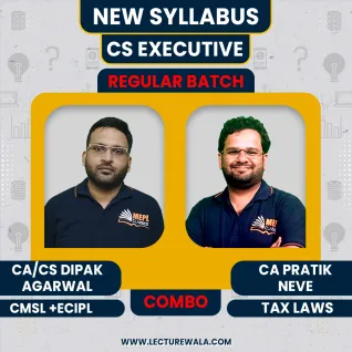 CS Executive New Syllabus Module - 2 All Subjects Regular Online Combo Classes By CA/CS Dipak Agarwal & CA Pratik Nave CS Executive New Syllabus Module - 2 All Subjects Regular Online Combo Classes By CA/CS Dipak Agarwal & CA Pratik Nave