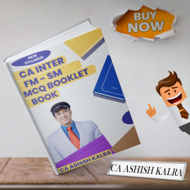 CA Ashish Kalra Financial Management &amp; Strategic Management MCQ Booklet Book Online Study Material For CA Inter