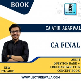 CA Final Audit   Question Bank +  free Handwritten  Concept Book   By CA Atul Agarwal : Study Material.
