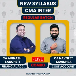 CA Avinash Sancheti Financial Accounting & CA Navneet Mundhra Cost Accounting COMBO Regular Batch For CMA Inter  CA Avinash Sancheti Financial Accounting & CA Navneet Mundhra Cost Accounting COMBO Regular Batch For CMA Inter