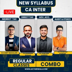 CA Inter Taxation and Accounts & Audit Combo Regular Live Batch By BB virtual for May 2027