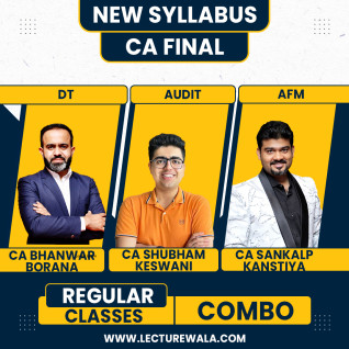 CA Bhanwar Borana Direct Tax, CA Shubham Keswani Audit & CA Sankalp Kanstiya AFM Regular Online Combo Classes For CA Final CA Bhanwar Borana Direct Tax, CA Shubham Keswani Audit & CA Sankalp Kanstiya AFM Regular Online Combo Classes For CA Final
