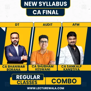 CA Bhanwar Borana Direct Tax, CA Shubham Keswani Audit & CA Sankalp Kanstiya AFM Regular Online Combo Classes For CA Final CA Bhanwar Borana Direct Tax, CA Shubham Keswani Audit & CA Sankalp Kanstiya AFM Regular Online Combo Classes For CA Final
