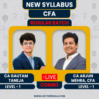 CA Arjun Mehra CFA & CA Gautam Taneja CFA Level - 1 All Subjects Regular Online Classes CA Arjun Mehra CFA & CA Gautam Taneja CFA Level - 1 All Subjects Regular Online Classes