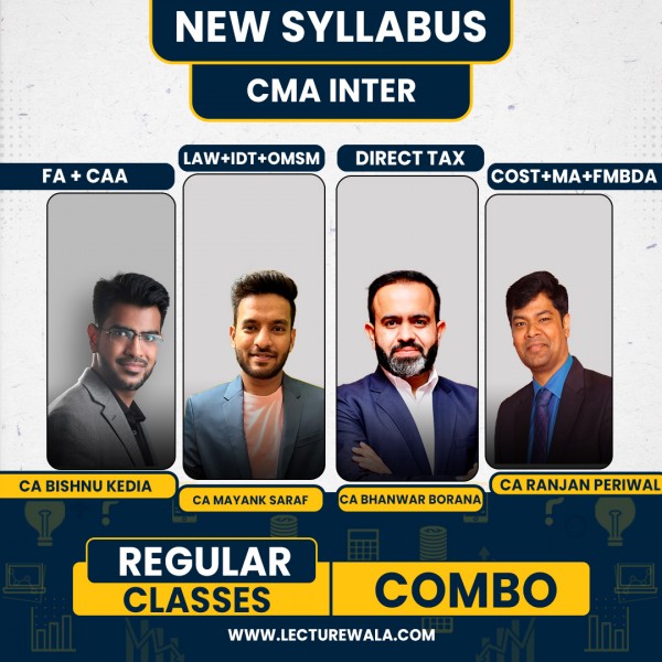 Ranjan Periwal Classes All Subject Both Group COMBO For CMA Inter : Online Classes