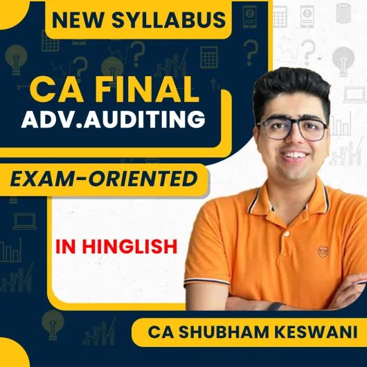 CA Shubham Keswani Advanced Auditing & Professional Ethics Exam - Oritned & Fastrack For CA Final CA Shubham Keswani Advanced Auditing & Professional Ethics Exam - Oritned & Fastrack For CA Final