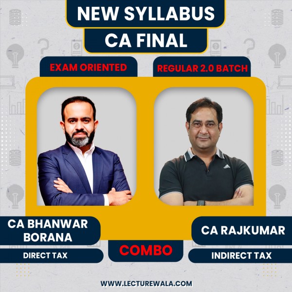 CA/CMA FInal New Syllabus DT Exam Oriented- Fastrack Classes & IDT Regualr Classes By CA Bhanwar Borana & CA Rajkumar: Pen Drive / Online Classes