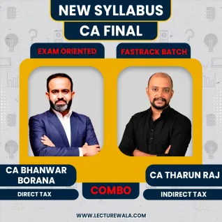 CA Final DT (Exam Oriented- Fastrack Batch) & IDT (Fastrack Batch) FULL ENGLISH by CA Bhanwar Borana & CA Tharun Raj: Pendrive/Online Classes.  CA Final DT (Exam Oriented- Fastrack Batch) & IDT (Fastrack Batch) FULL ENGLISH by CA Bhanwar Borana & CA Tharun Raj: Pendrive/Online Classes.