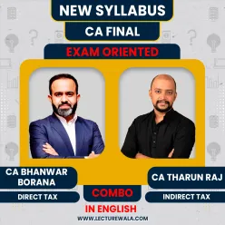 CA Bhanwar Borana Direct Tax Hinglish & CA Tharun Raj Indirect Tax Exam Oriented Batch In English For CA Final