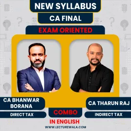 CA Final DT Exam- Oriented -Fastrack Batch & IDT Exam Oriented Batch Full English By CA Bhanwar Borana & CA Tharun Raj : Online Classes CA Final DT Exam- Oriented -Fastrack Batch & IDT Exam Oriented Batch Full English By CA Bhanwar Borana & CA Tharun Raj : Online Classes