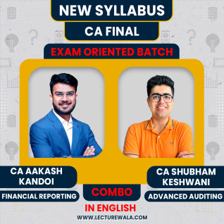 CA Final FR & Audit (Exam Oriented Batch) FULL ENGLISH Nov 2024 By CA Aakash kandoi & CA Shubham Keswani CA Final FR & Audit (Exam Oriented Batch) FULL ENGLISH Nov 2024 By CA Aakash kandoi & CA Shubham Keswani