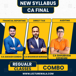 CA Final FR + Audit & DT Regualr Combo Classes By CA Bhanwar Borana,CA Aakash Kandoi & CA Shubham Keswani By Pen Drive / Online Classes  CA Final FR + Audit & DT Regualr Combo Classes By CA Bhanwar Borana,CA Aakash Kandoi & CA Shubham Keswani By Pen Drive / Online Classes