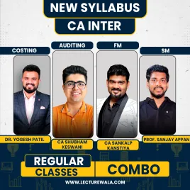 CA Inter Group - 2 All Subject Regular Online Combo Batch By CA Shubham Keswani, CA Sankalp Kanstiya, Prof. Sanjay Appan &amp; Dr. Yogesh Patil