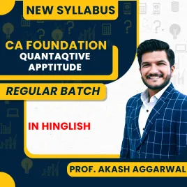 CA Foundation Quantaqtive Apptitude Regular Batch by Prof. Akash Aggarwal 