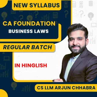 CA Foundation Business Laws Regular Batch By CA Arjun Chhabra