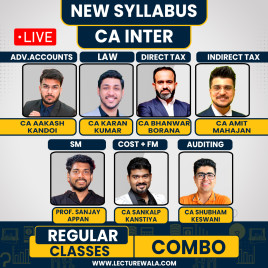 CA Inter Both Group Combo Live Classes By BB Virtual : Live / Online Classes