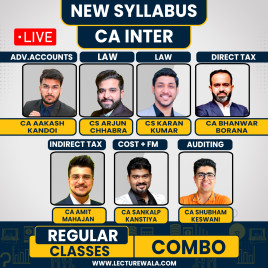 CA Inter Both Group Combo (Without SM) Regular Live Batch By BB Virtual