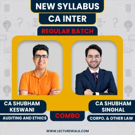CA Inter Combo Audit & LAW New Syllabus Course By CA Shubham Singhal & CA Shubham Keswani :Pen Drive / Online Classes CA Inter Combo Audit & LAW New Syllabus Course By CA Shubham Singhal & CA Shubham Keswani :Pen Drive / Online Classes