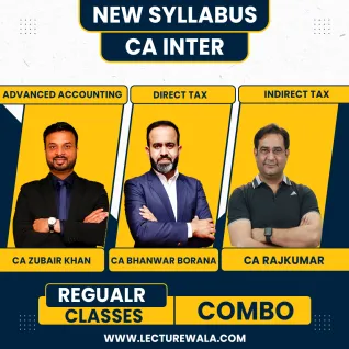CA Inter New Syllabus Adv.Accounts + Taxation regular Combo Classes By CA Zubair Khan,CA Bhanwar Borana & CA Rajkumar: Pen Drive / Online Classes CA Inter New Syllabus Adv.Accounts + Taxation regular Combo Classes By CA Zubair Khan,CA Bhanwar Borana & CA Rajkumar: Pen Drive / Online Classes