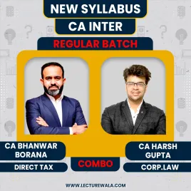 CA Inter Group 1 Combo New Syllabus Direct Taxation & Law Regular Combo Classes By CA Harsh Gupta & CA Bhanwar Borana : Pen Drive / Online Classes CA Inter Group 1 Combo New Syllabus Direct Taxation & Law Regular Combo Classes By CA Harsh Gupta & CA Bhanwar Borana : Pen Drive / Online Classes