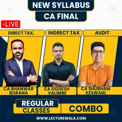 CA Final Taxation & Audit Live Batch By CA Bhanwar Borana & CA Shubham Keswani & CA Siddesh Valimbe