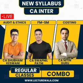 CA Inter Gorup 2 Live Batch Combo by CA Nitin Guru & CA Swapnil Patni & CA Shubham Keswani : Online Classes CA Inter Gorup 2 Live Batch Combo by CA Nitin Guru & CA Swapnil Patni & CA Shubham Keswani : Online Classes