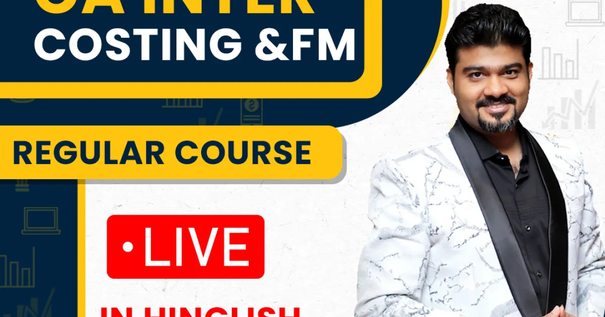 Ca Inter Costing & Fm By Sankalp Kanstiya Live Batch : Online  Live Classes