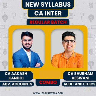 CA Aakash Kandoi Advanced Accounts & CA Shubham Keswani Auditing Online Regular Combo Classes For CA Inter CA Aakash Kandoi Advanced Accounts & CA Shubham Keswani Auditing Online Regular Combo Classes For CA Inter