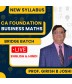 Prof. Girish B Joshi Business Mathematics Bridge Batch (Fastrack) For CA Foundation: Google Drive & Live Classes.