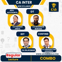 CA Inter Combo New Scheme  Regular Batch by CA Purushottam Aggarwal & CA Parveen Jindal & CA Rajkumar & CA Bhanwar Borana : ONLINE CLASSES.