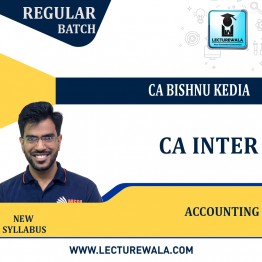 CA INTER  Accounting Live @ Home  Regular Course New Syllabus : Video Lecture + Study Material By MEPL CLASSES ( CA Bishnu Kedia) (For May  2022 & Nov  2022)