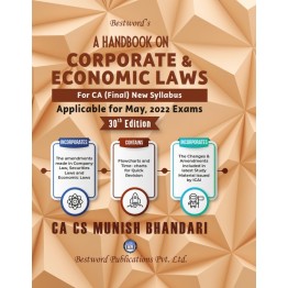 CA Final Corporate & Economic law Handbook (30th Edition) by CA CS Munish Bhandari (For May 2022)