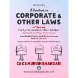 CA Inter Corporate & Other laws ( 27th Edition ) Book  by CA CS Munish Bhandari (For May 2022)