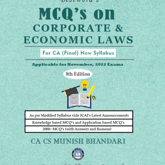 CA Final Corporate & Economic law MCQ (8th Edition) by CA CS Munish Bhandari (For Nov 2022)