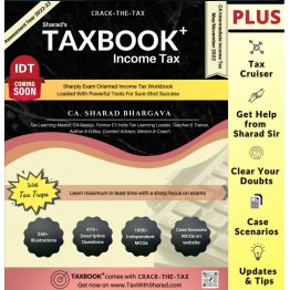 CA Inter Income Tax Tax book+ (With Tax Traps) New Syllabus By CA Sharad Bhargava Applicable for November 2022 Exam
