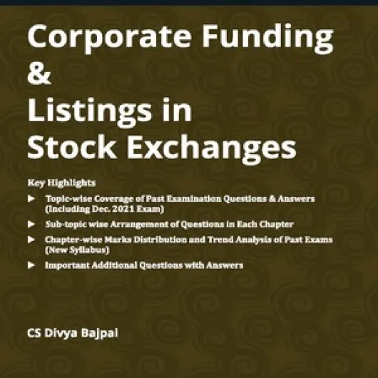 CS Professional Corporate Funding & Listings in Stock Exchanges Cracker By CS Divya Bajpai (For June 2022)