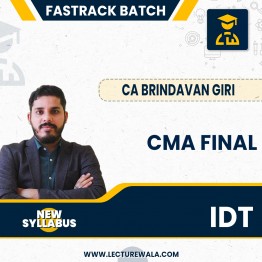 CMA Final New Syllabus IDT (GST + Custom) (Fast Track) and Revision Batch by CA Brindavan Giri: Pen drive / Google drive.