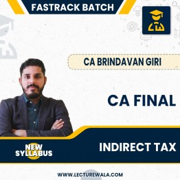 CA Final New Syllabus IDT Fastrack) and Revision Batch by CA Brindavan Giri: Pen Drive / Google Drive.
