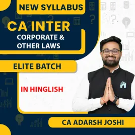 CA Adarsh Joshi Law - Elite Batch For CA Intermediate Online Classes CA Adarsh Joshi Law - Elite Batch For CA Intermediate Online Classes