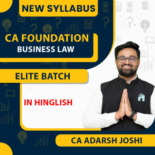 CA Foundation New Syllabus Business Law CA Foundation Elite Batch By CA Adarsh Joshi : Online Classes CA Foundation New Syllabus Business Law CA Foundation Elite Batch By CA Adarsh Joshi : Online Classes
