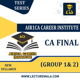 CA Final Both Group AIR1CA Test Series By CA Atul Agarwal & CA Ajay Agarwal : Test series