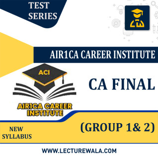 CA Final Both Group AIR1CA Test Series By CA Atul Agarwal & CA Ajay Agarwal : Test series CA Final Both Group AIR1CA Test Series By CA Atul Agarwal & CA Ajay Agarwal : Test series